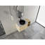 Meuble-lavabo mural de 42 po avec charnières à fermeture en douceur, lavabo d'art en céramique et structure peu encombrante