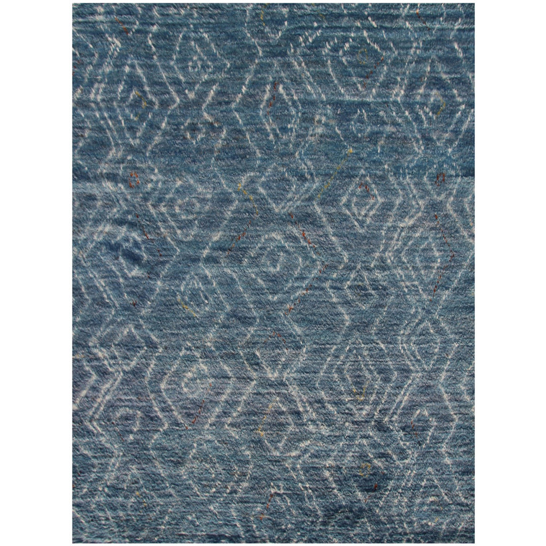 Geometric Hand Knotted 172cm X 235cm Area Rug