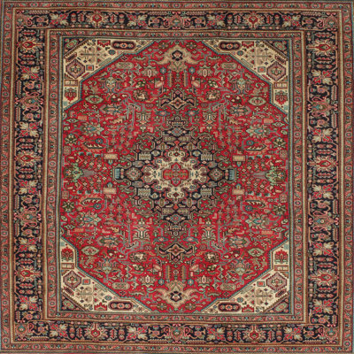Tapis traditionnel brun / rouge Dammann