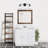 Concord 37-Inch Vanity In White With Solid White Top, Fully Assembled