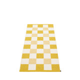 PIX Hand Loomed Checkered Area Rug in Mustard