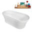 Baignoire autoportante et plateau 65 "avec drain interne Streamline-101697609