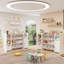 Tiered Bookshelf And 7 Storage Cubbies-1973552560