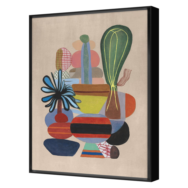 Cactus Garden 1 Print by Angel, James, Black, 26" H x 20" W