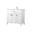 Ensemble de meuble-lavabo simple 36 po avec dessus en marbre Harrison-911672664