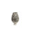 Crackled Footed Vase-Black Raku
