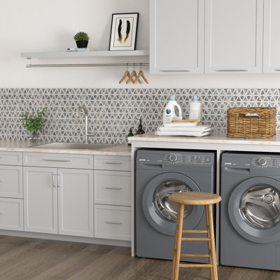 25" L x 22" W Drop-In 16-Gauge Stainless Steel Laundry Sink with Sink Grid, Strainer and Roll-Up Rack