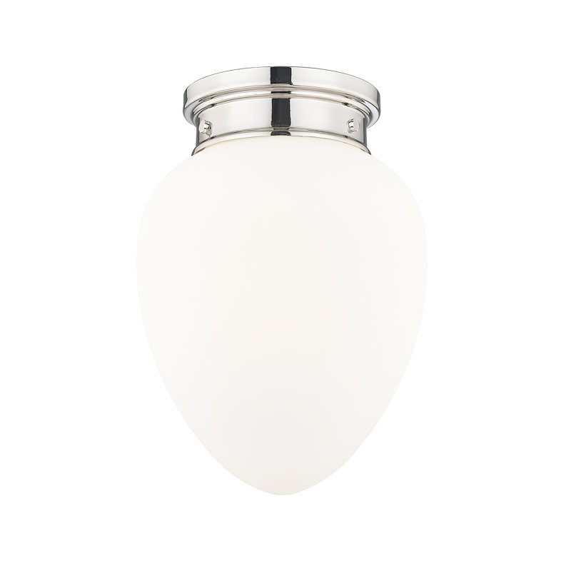 Plafonnier encastré Jevone, H 13,5 po x l 10 po x P 10 po, Nickel poli