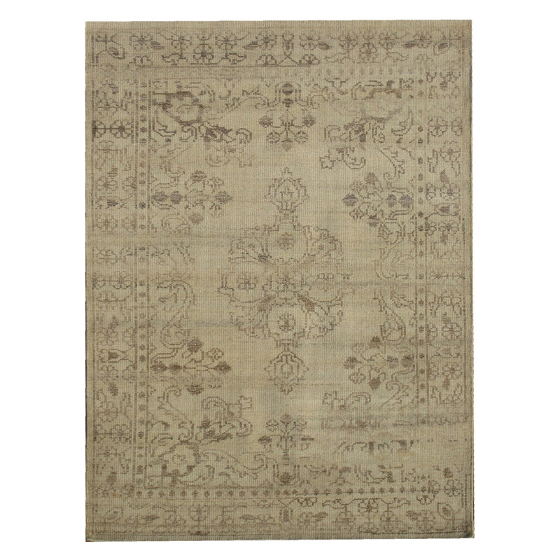 Tapis tabriz vieilli 6 po x 8 po