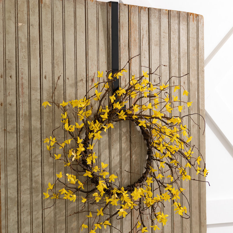 Metal Wreath Hanger, Black