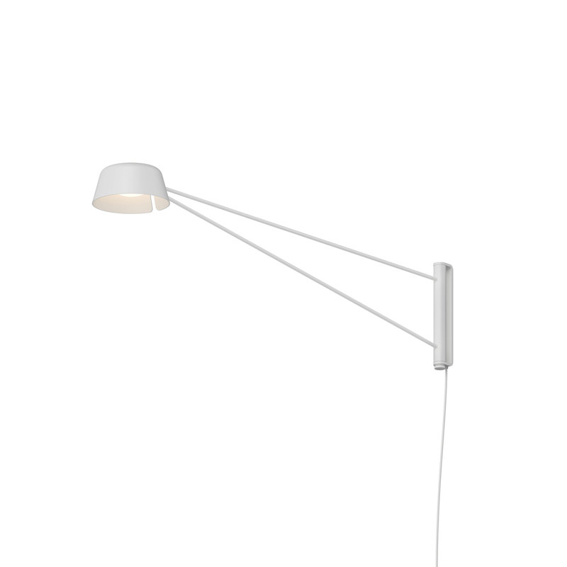 Ray 1 - Light LED Armed Sconce, Warm Gray, 8.5" H x 6.25" W x 6.25" D