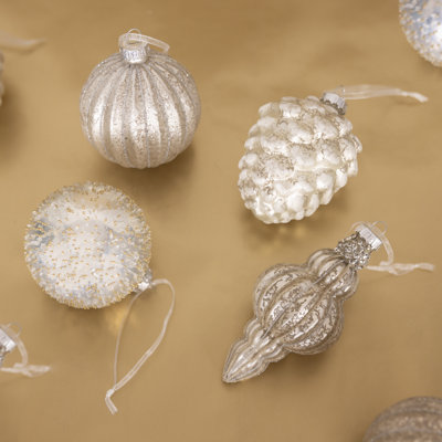 12 Piece Glass Bauble Collection