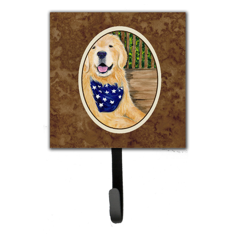Porte-laisse et crochet pour clé golden retriever