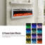 Foyer électrique mural et encastré avec 12 couleurs de flamme-297656279