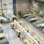 Banc rembourré en similicuir Modern Light Luxury
