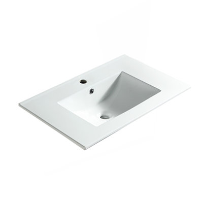 Bathroom Vanity Top 36" Only, White Basin,Ceramic
