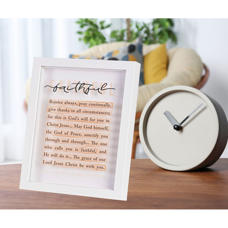 Framed Art Faithful 8X10