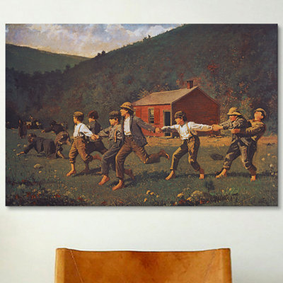 « snap the fouet » par winslow homer, reproduction d’art sur toile