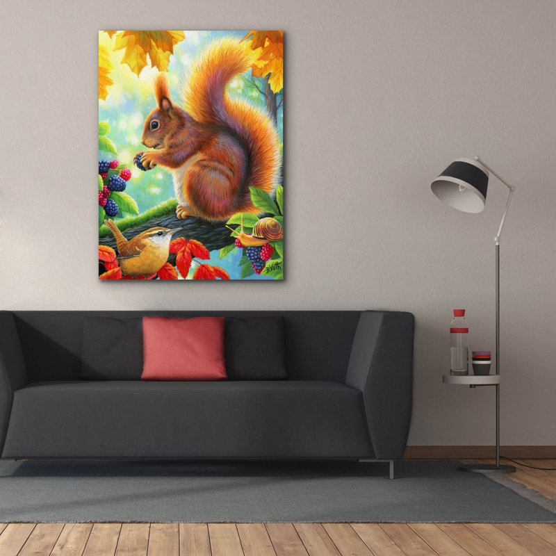 «Berry Happy» par Bridget Voth, H 54 po x l 40 po x P 1,5 po