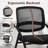 CLATINA Stackable & Foldable Conference Chair with Wheels, Ergonomic Mesh Back,300lbs Capacity, Breathable Padded Seat, Armless Office Chair for Reception, Training, Home Office, Black, 1PK