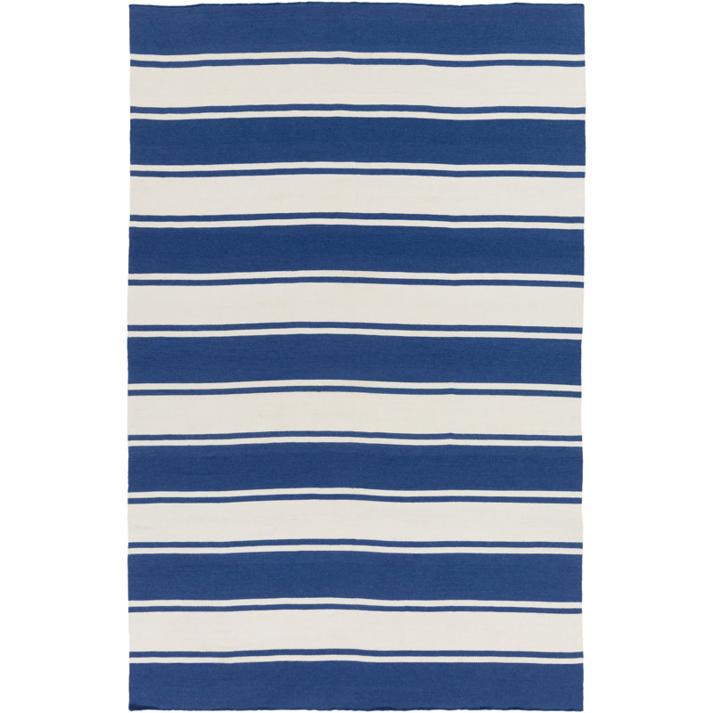 Mowry Flatweave Striped Indoor / Outdoor Rug, Rectangle 2'6" x 8'