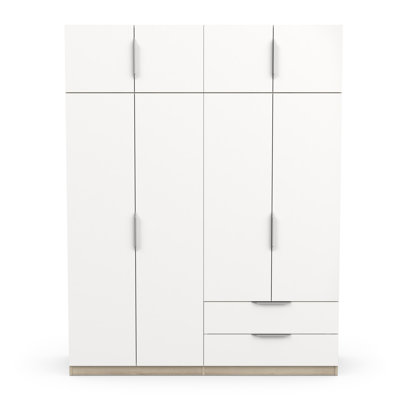 Nuzzi 8 Door Manufactured Wood Wardrobe