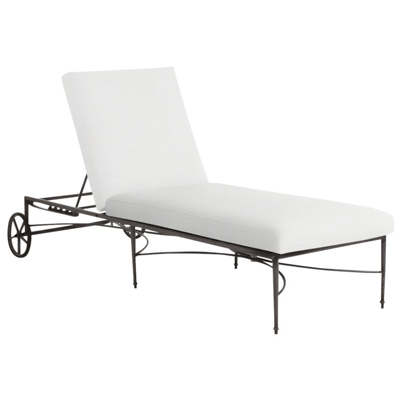 Roma Aluminum Chaise, Rollo Lace, Welt