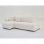 Scandinavian - Inspired Plush L - Shaped Tufted Corner Sofa With Decorative Pillows-1495446432-1488068112