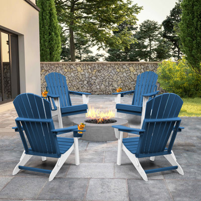 Chaise Adirondack pliable pour l'extérieur