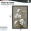 Cadre flottant d'étude botanique blanc vieilli, design par Petal Prints Design-130743055-130743056