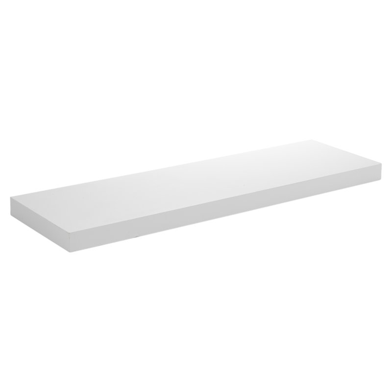 3 Piece Floating Shelf, 4cm H x 80cm W x 23.5cm D, White