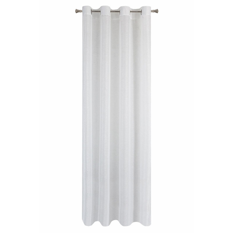 Sheer Curtain Single Panel, Cream, 250cm H x 350cm W
