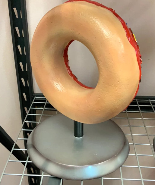 Jadie Red Donut Over Sized Statue