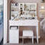 Grand bureau de meuble-lavabo 41 po avec miroir DEL-1182815846