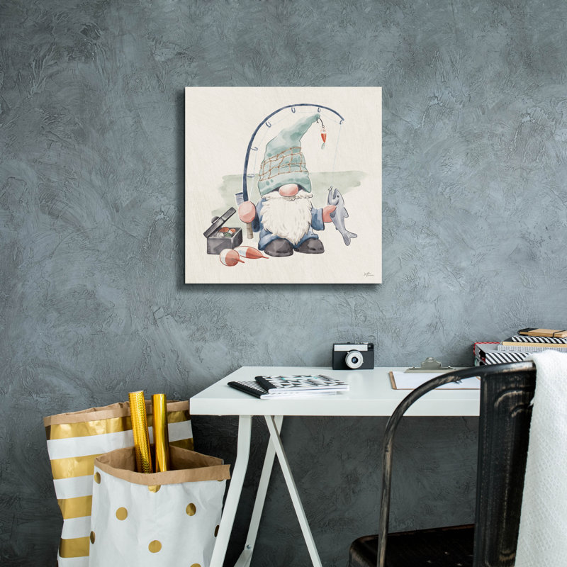 «Beach Gnomes» par Janelle Penner, H 18 po x l 18 po x P 0,75 po