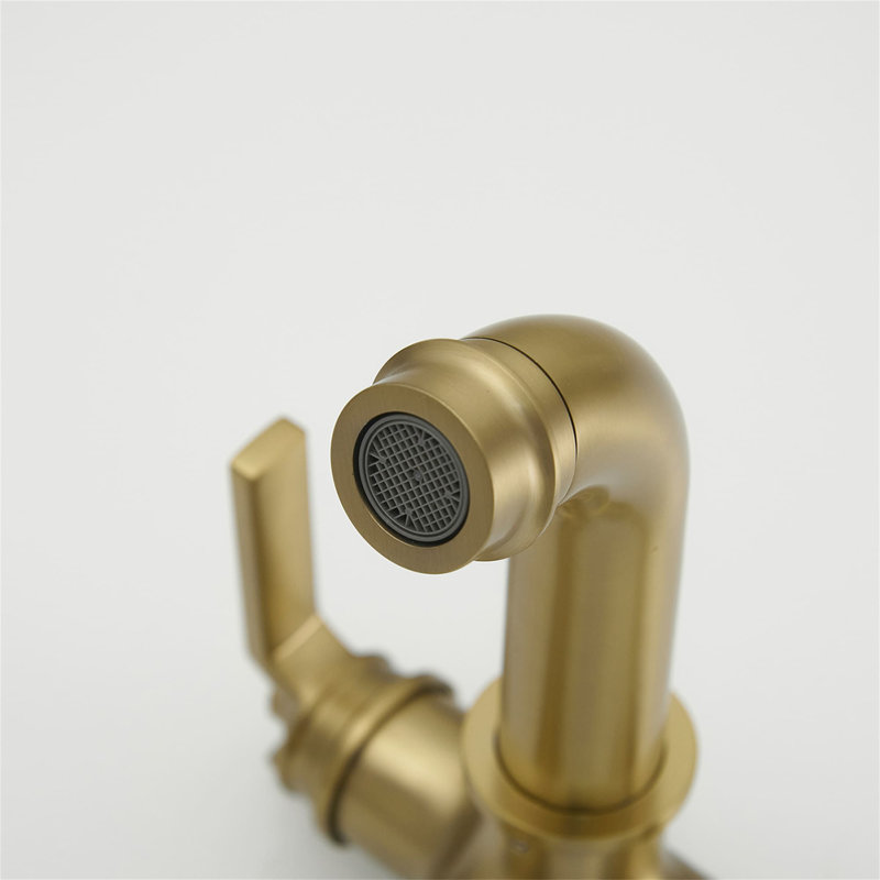 1 Hole Bathroom Faucet With Drain Assembly Double Handle Bathroom Sink Faucet Modern Brass Bathroom Basin Taps With Valve