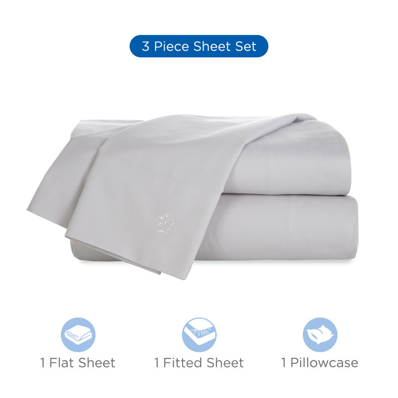 Twin Sheet Set with 1 Pillowcase, Gray, null