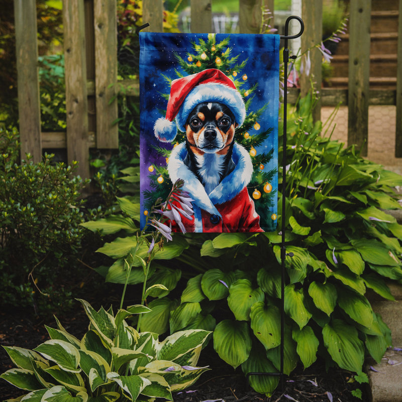 Drapeau de jardin Doberman Pinscher, Chihuahua noir et brun clair