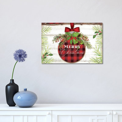 «Merry Christmas Ornament» par Mollie B., reproduction d'art sur toile tendue