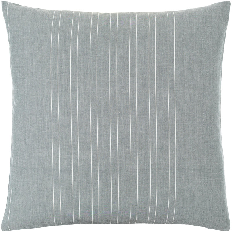 Valerio Accent Throw Pillow with Fill, Gray, 18"H x 18"W, Down