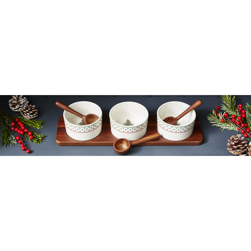 Polka Dot 7-Piece Condiment Set