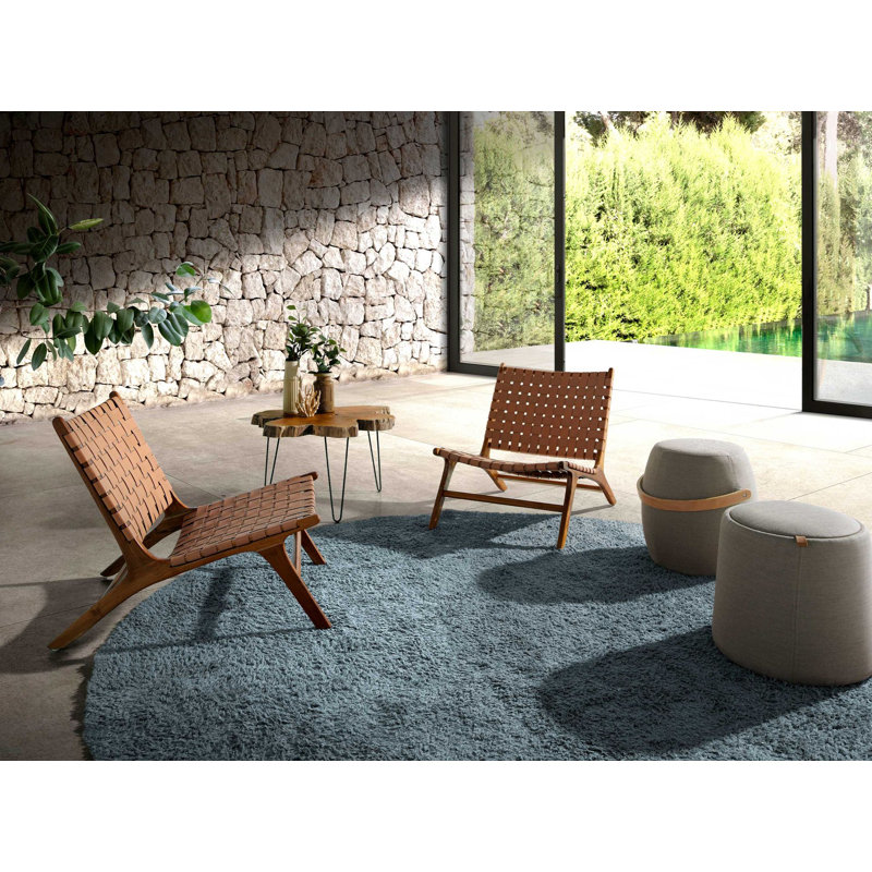 44cm Wide No Pattern Pouffe Ottoman