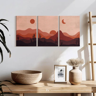 Désert de paysages abstraits, impression sur toile