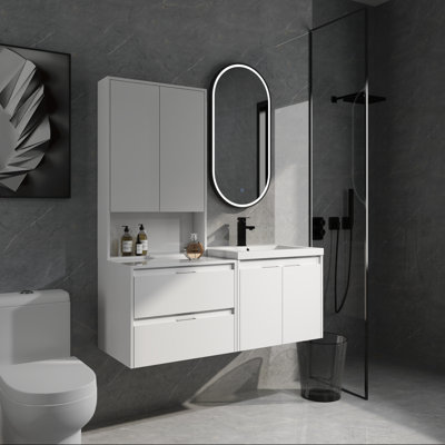Ensemble de meuble-lavabo simple 48 po blanc