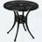 Jenner Round Metal Outdoor Dining Table With Umbrella Hole , 30.75'' in. W 30.75'' in. D