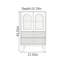 Commode de rangement rétro en noyer noir-129651265