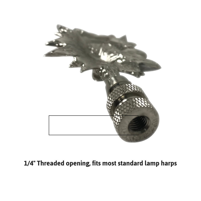 Wolf Head Lamp Finial