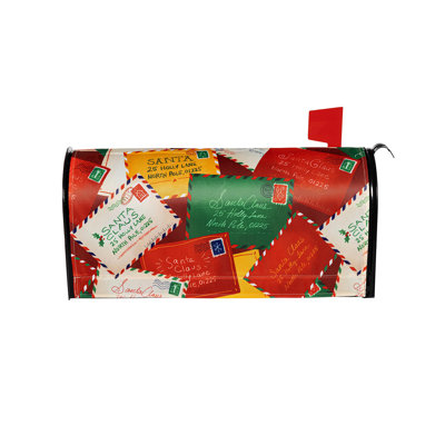 Lettres au couvercle de la boîte aux lettres Santa