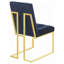Chaise rembourrée capitonnée (ensemble de 2)-651210197