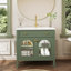Meuble-lavabo autoportant avec tablette de rangement-1193817897